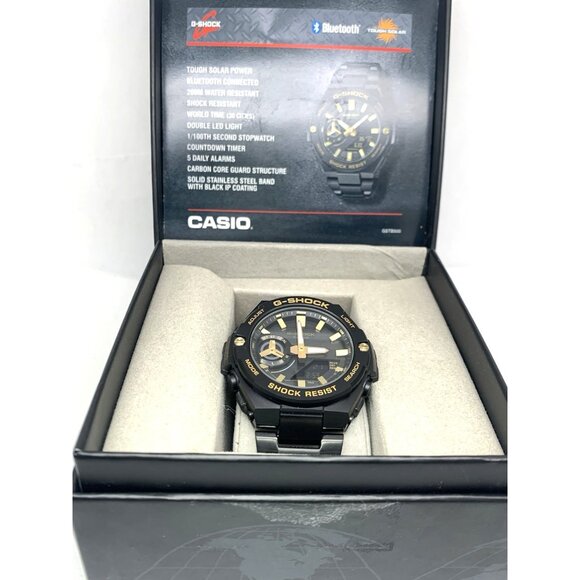 Casio G-Shock Men's Watch GSTB500BD1A9 Bluetooth Tough Solar Black Dial 5684 - Picture 3 of 15